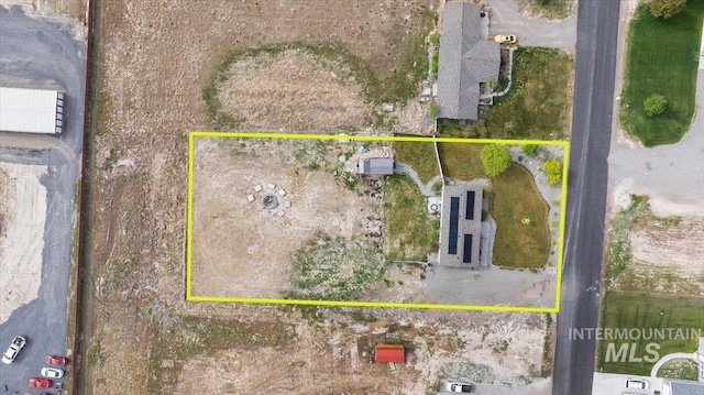 3834 N 2381 E, Filer, ID 83328 - aerial view of property and surrounding area featuring property parcel outlined