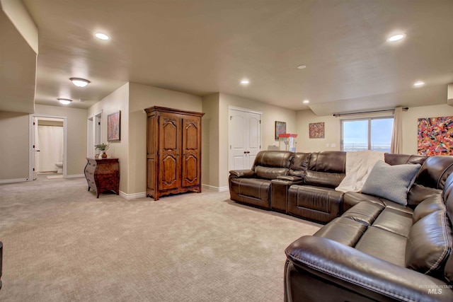 3330 E 4050 N, Twin Falls, ID 83301 - living area with light carpet, recessed lighting, and baseboards