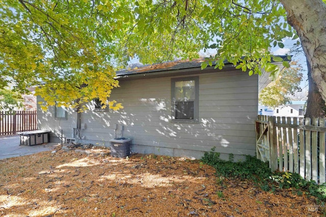 view of home's exterior with a patio area