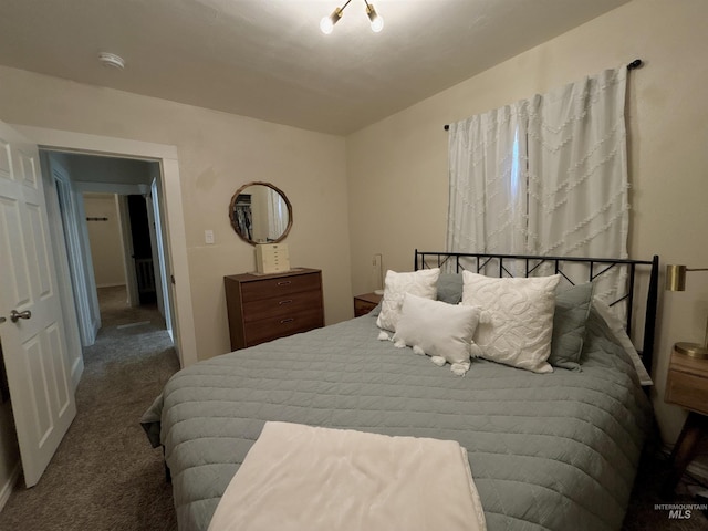 bedroom featuring carpet