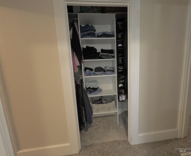 view of closet