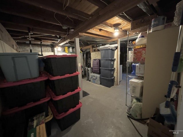 view of basement