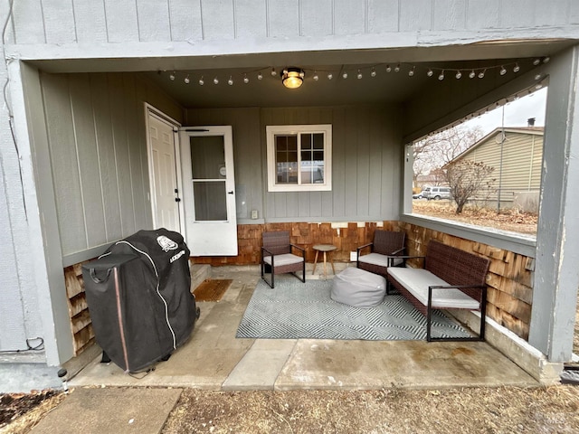 view of patio / terrace featuring area for grilling