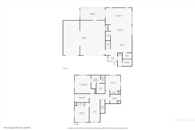 1796 S Eagleson Rd, Boise, ID 83705 - floor plan / room layout