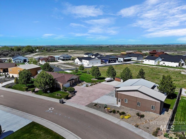 bird's eye view featuring a residential view