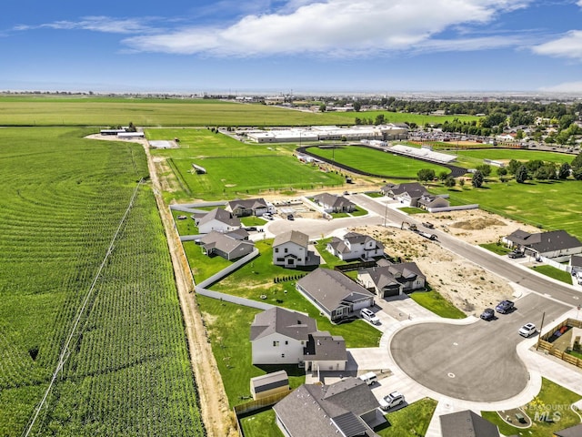 1317 Kyla Ct, Jerome, ID 83338 - aerial view of sparsely populated area featuring rows of crops and nearby suburban area