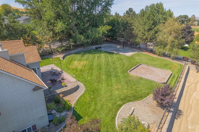 view of yard with a patio