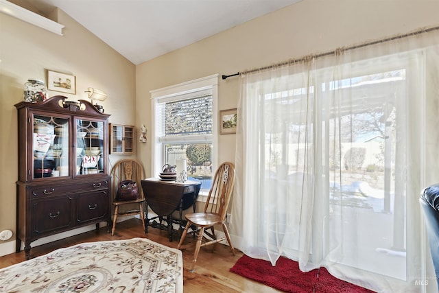 dining room featuring wood finished floors