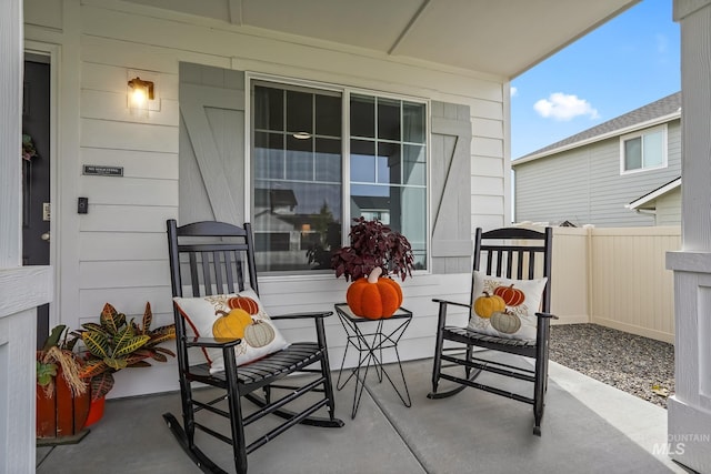 balcony with covered porch