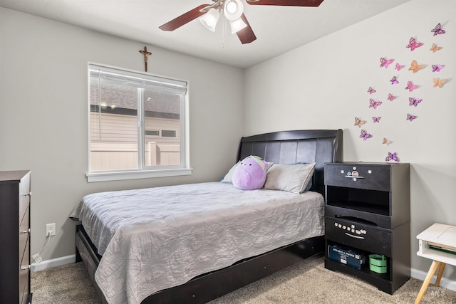 847 Bridget St, Twin Falls, ID 83301 - bedroom featuring carpet floors, baseboards, and ceiling fan