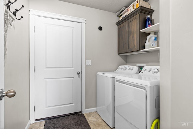 847 Bridget St, Twin Falls, ID 83301 - laundry room with cabinet space, independent washer and dryer, and baseboards
