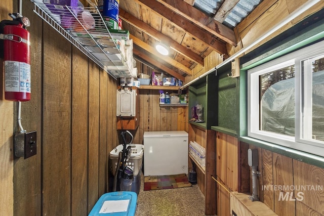 view of storage room