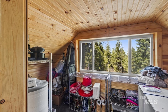 view of storage room