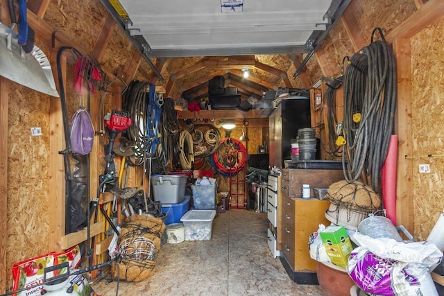 view of storage area
