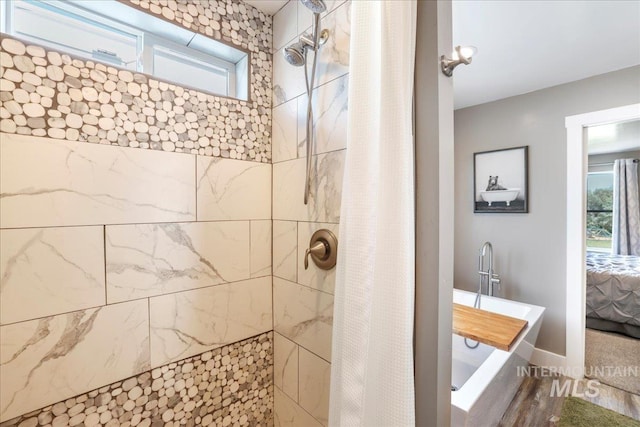 4076 N 3446 E, Kimberly, ID 83341 - full bathroom with a tile shower, ensuite bathroom, and a bath
