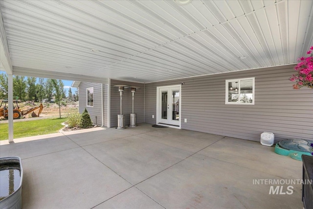 4076 N 3446 E, Kimberly, ID 83341 - view of patio featuring french doors and a carport