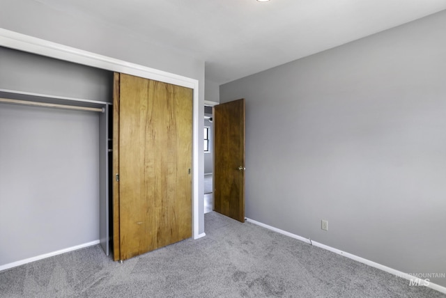 620 Monte Vista Dr, Twin Falls, ID 83301 - unfurnished bedroom with carpet flooring, a closet, and baseboards