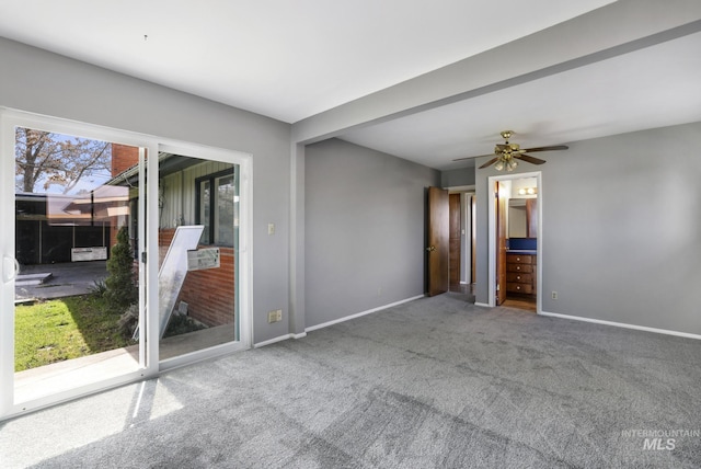 620 Monte Vista Dr, Twin Falls, ID 83301 - spare room featuring ceiling fan, baseboards, and carpet
