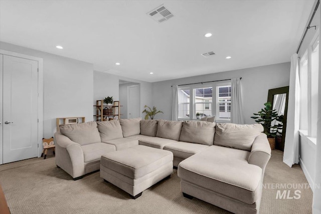 2959 S Shady Ln, Boise, ID 83716 - living area featuring recessed lighting and light colored carpet