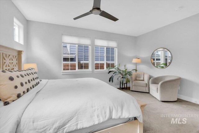 2959 S Shady Ln, Boise, ID 83716 - bedroom featuring carpet floors, baseboards, and ceiling fan