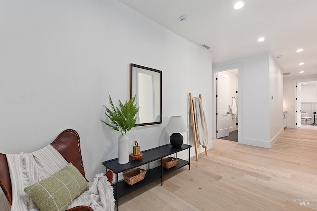 11950 W Lanktree Gulch Rd, Star, ID 83669 - hallway featuring recessed lighting and light wood-style flooring
