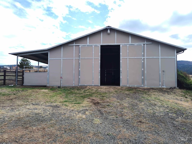 view of outdoor structure