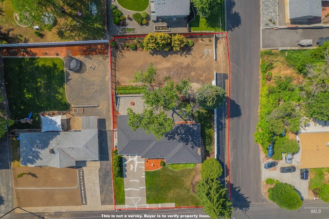 600 18th Ave, Lewiston, ID 83501 - aerial overview of property's location featuring property parcel outlined