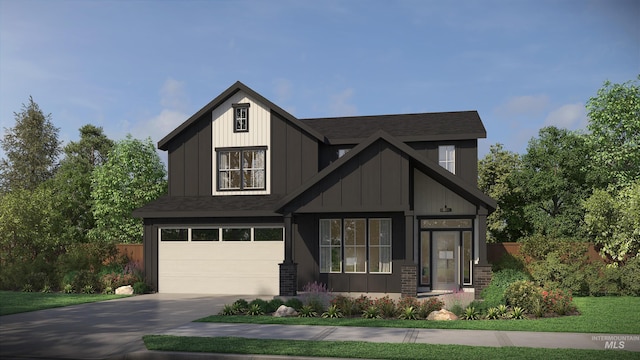 TBD N Wonder Ave The Fernwood, Unit The Fernwood, Meridian, ID 83646 - craftsman-style house featuring driveway, an attached garage, and board and batten siding