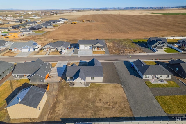 aerial view featuring a residential view