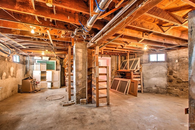 view of basement