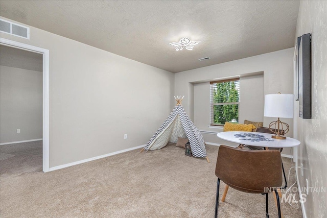 4665 N Beaham Ave, Meridian, ID 83646 - game room with carpet floors, baseboards, and a textured ceiling