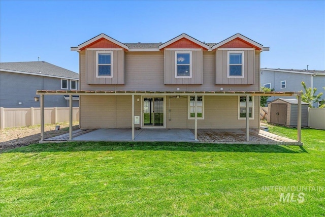4665 N Beaham Ave, Meridian, ID 83646 - back of property featuring a patio