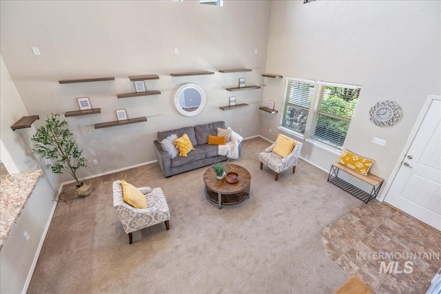 4665 N Beaham Ave, Meridian, ID 83646 - living room featuring baseboards and carpet flooring