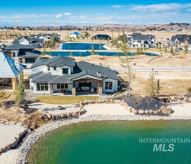 3426 N Hardwick Ave, Eagle, ID 83616 - aerial perspective of suburban area featuring a nearby body of water