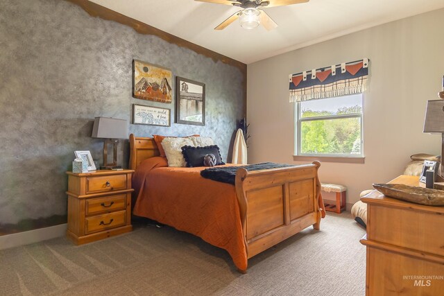 9473 W Suttle Lake Dr, Boise, ID 83714 - carpeted bedroom featuring a ceiling fan