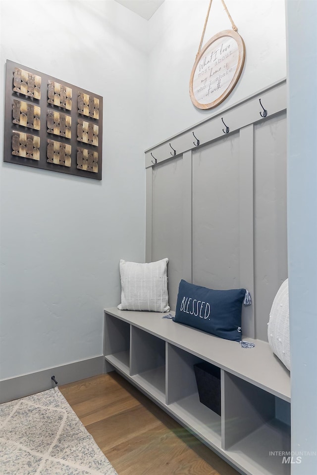 9473 W Suttle Lake Dr, Boise, ID 83714 - mudroom featuring wood finished floors