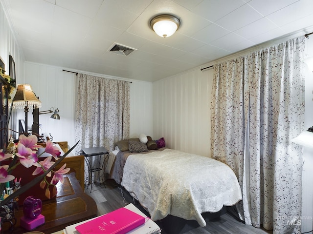 bedroom featuring hardwood / wood-style floors