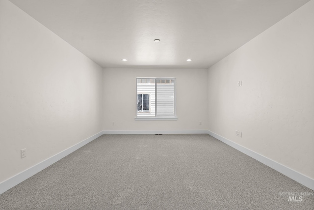 664 E Lockhart St, Meridian, ID 83646 - empty room featuring light colored carpet, baseboards, and recessed lighting