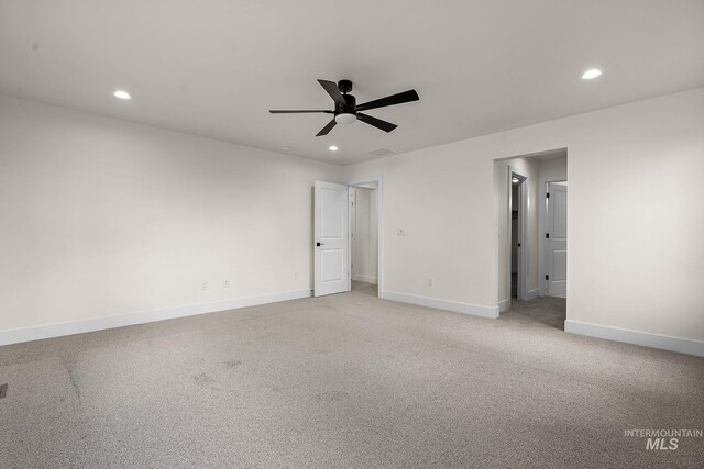 664 E Lockhart St, Meridian, ID 83646 - unfurnished bedroom featuring recessed lighting, baseboards, and light colored carpet