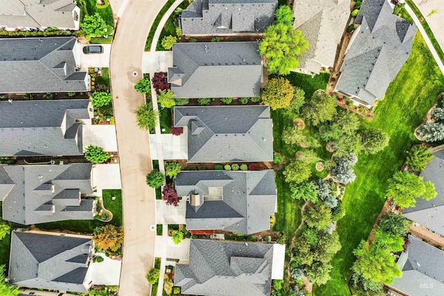 aerial perspective of suburban area