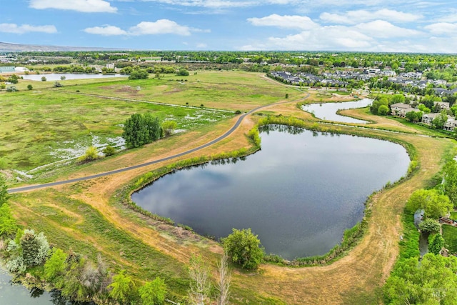 bird's eye view of a nearby body of water