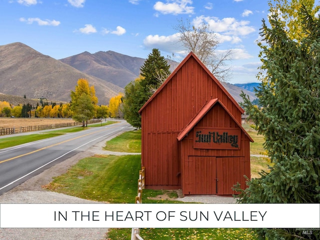 2226 Bonne Vie Condo Dr, Sun Valley, ID 83353 - view of outbuilding with a mountain view