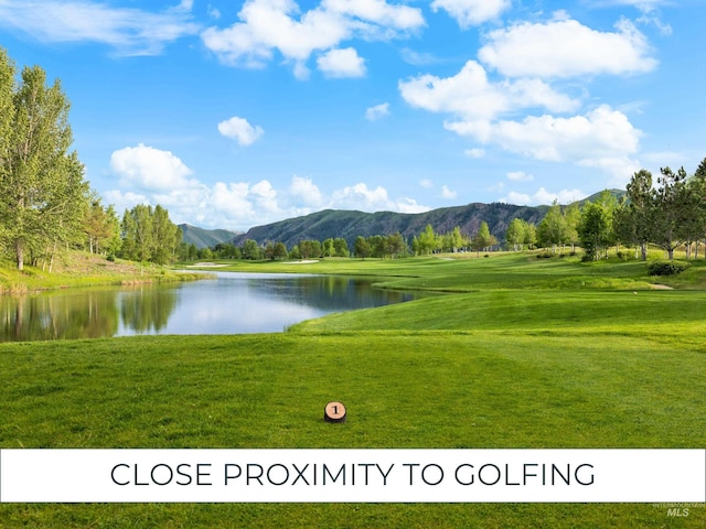 2226 Bonne Vie Condo Dr, Sun Valley, ID 83353 - water view featuring a mountainous background