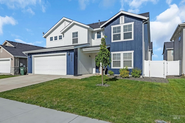 1266 S Wiston Ave, Kuna, ID 83634 - traditional home featuring driveway, a gate, and a garage