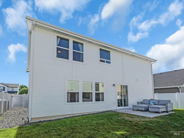 1266 S Wiston Ave, Kuna, ID 83634 - back of house featuring a patio and an outdoor living space