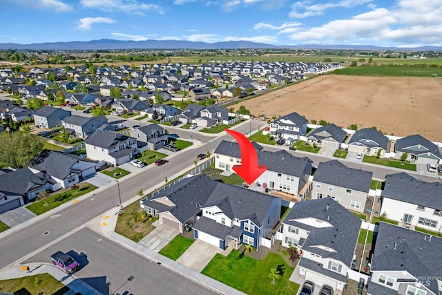 1266 S Wiston Ave, Kuna, ID 83634 - aerial view of residential area featuring mountains