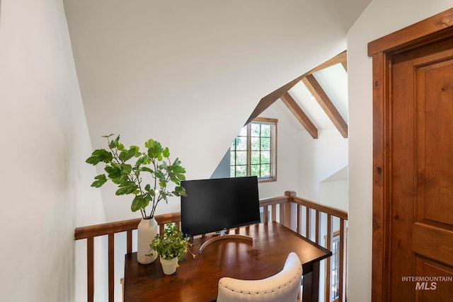23 Golden Bar Ct, Donnelly, ID 83615 - office area with lofted ceiling