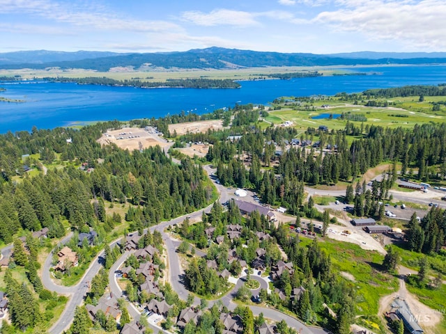 23 Golden Bar Ct, Donnelly, ID 83615 - drone / aerial view of a water and mountain view