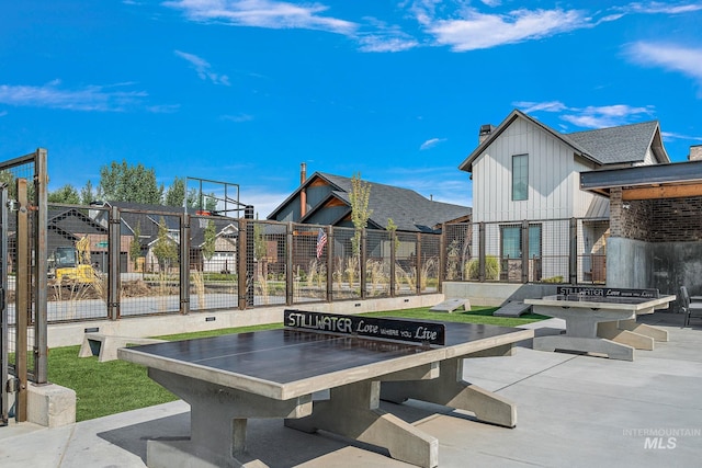 exterior space featuring fence