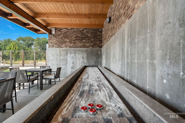 exterior space featuring outdoor dining space